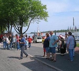 Blick auf die Kaje
