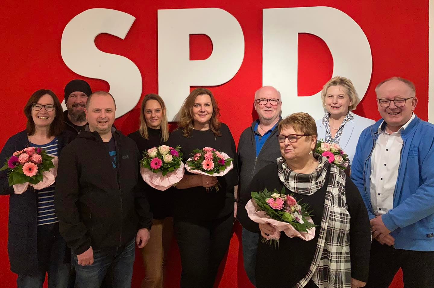 Der Vorstand des SPD-Ortsvereins Brake
